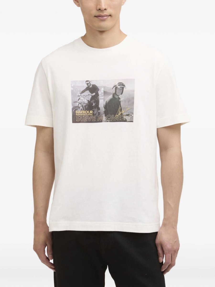 Tricou Barbour alb - Img 2