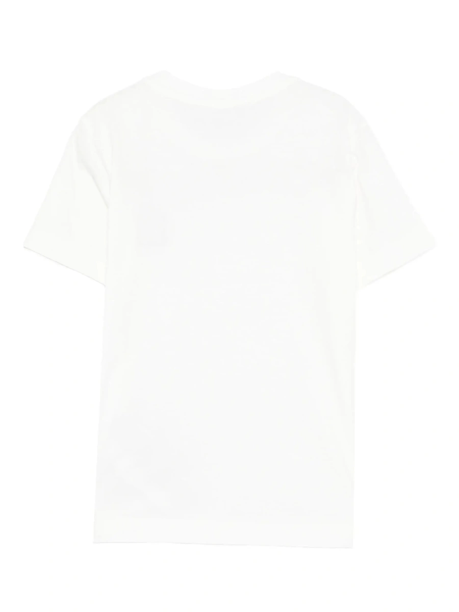 Tricou Black T-Shirt with Round Neck and Logo Patch on the Front in Cotton Boy - Img 4