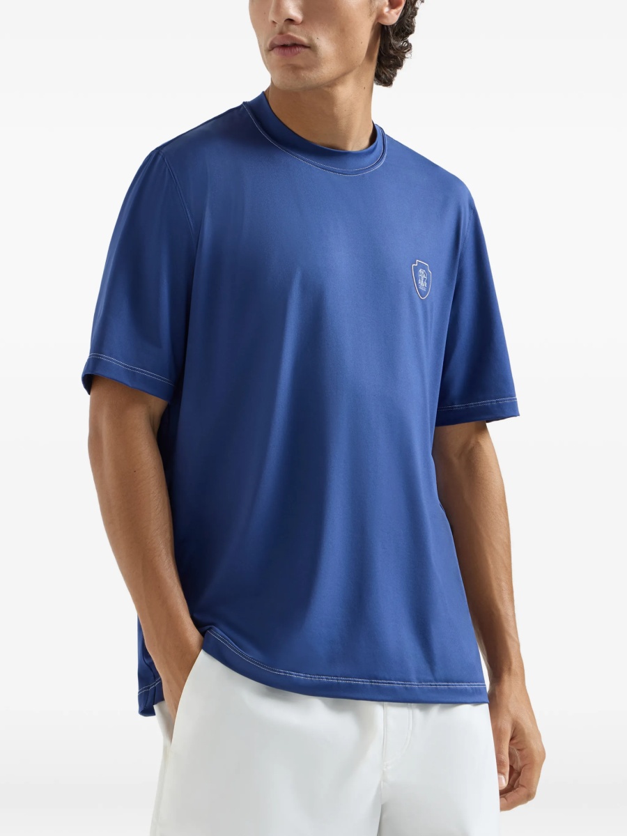 Tricou Brunello Cucinelli albastru - Img 3