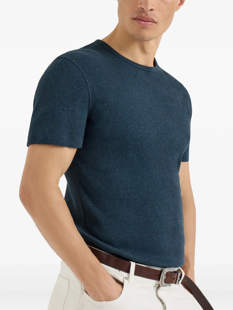 Tricou Brunello Cucinelli albastru - Img 4