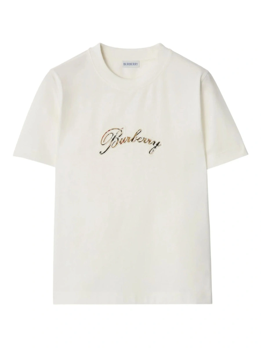 Tricou Burberry alb din bumbac - Img 6