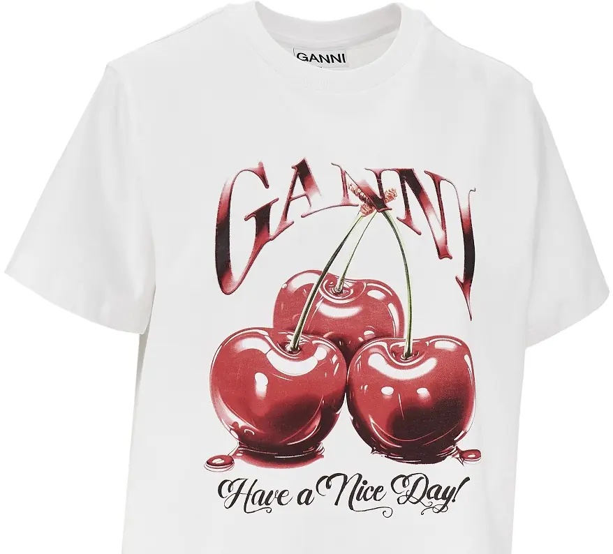 Tricou Cherry print Relaxed Fit T-shirt - Img 2