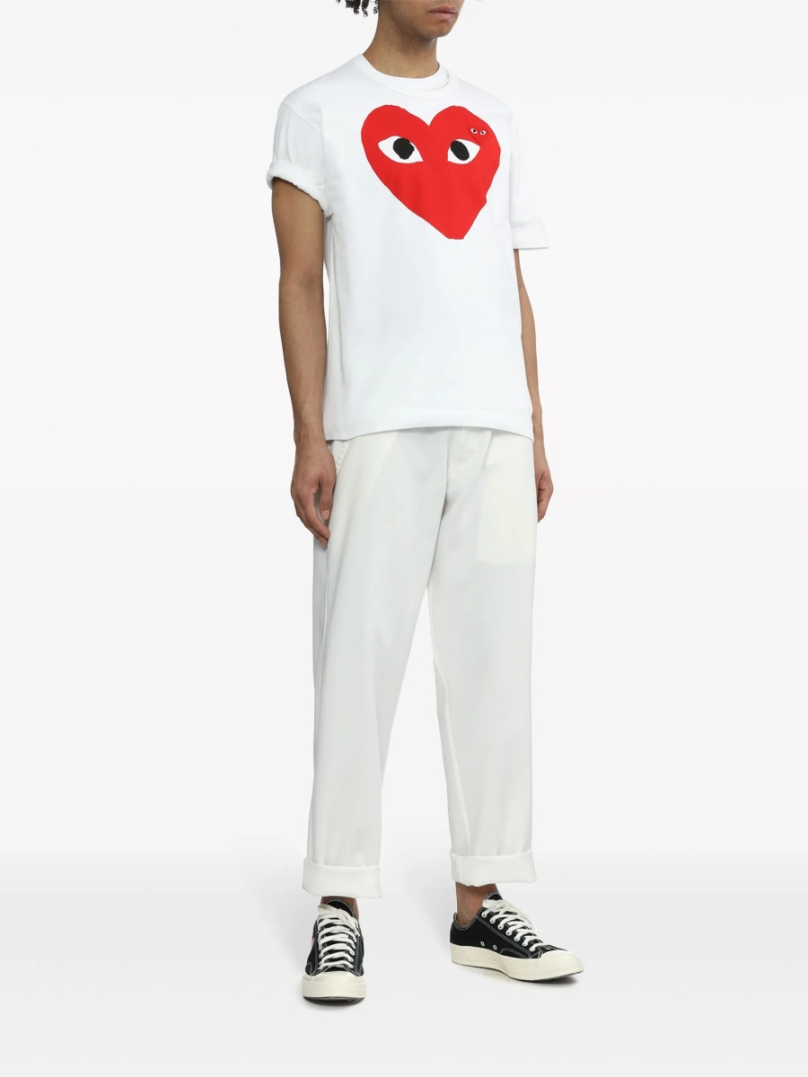 Tricou Comme des Garçons alb din bumbac - Img 2
