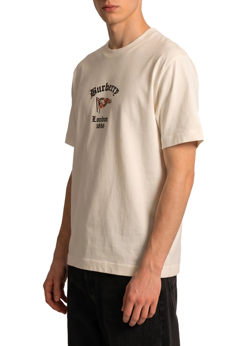 Tricou Cotton T-Shirt With Check Flag - Img 2