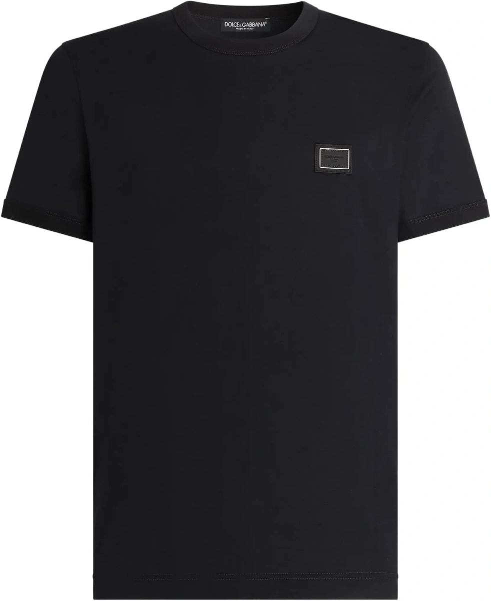 Tricou Cotton T-shirt with logo plaque - Img 8