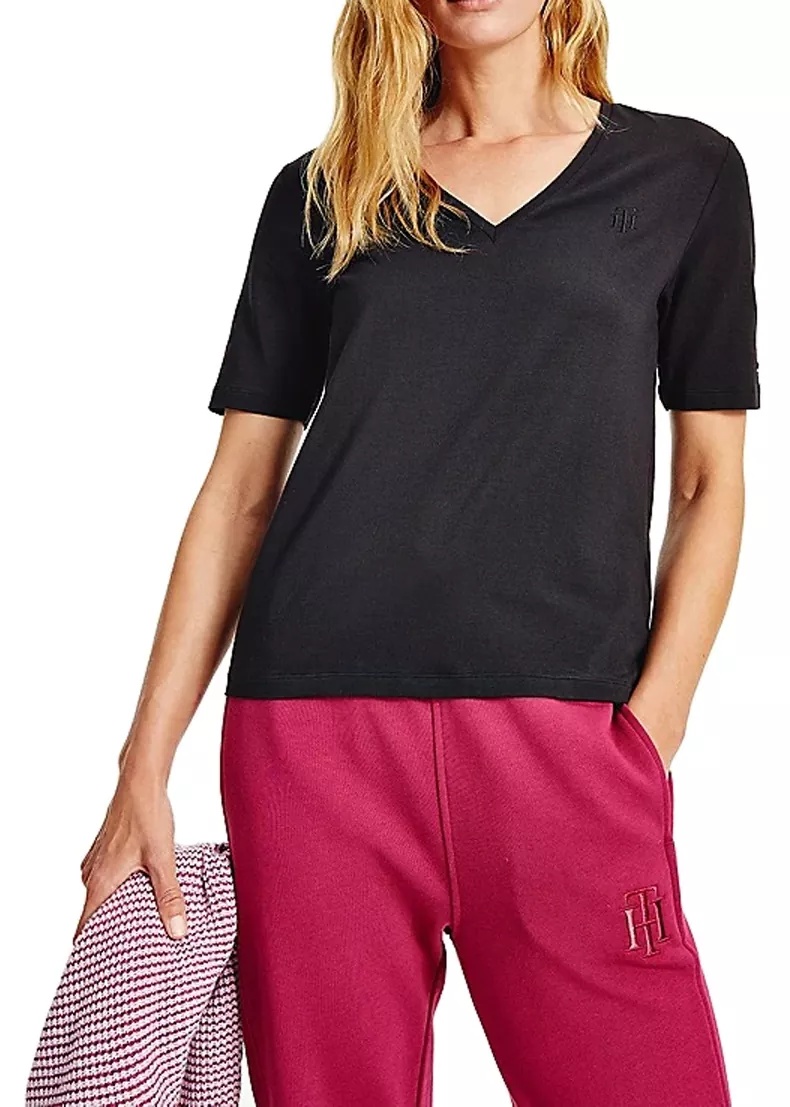 Tricou dama relaxed fit, negru - Img 3