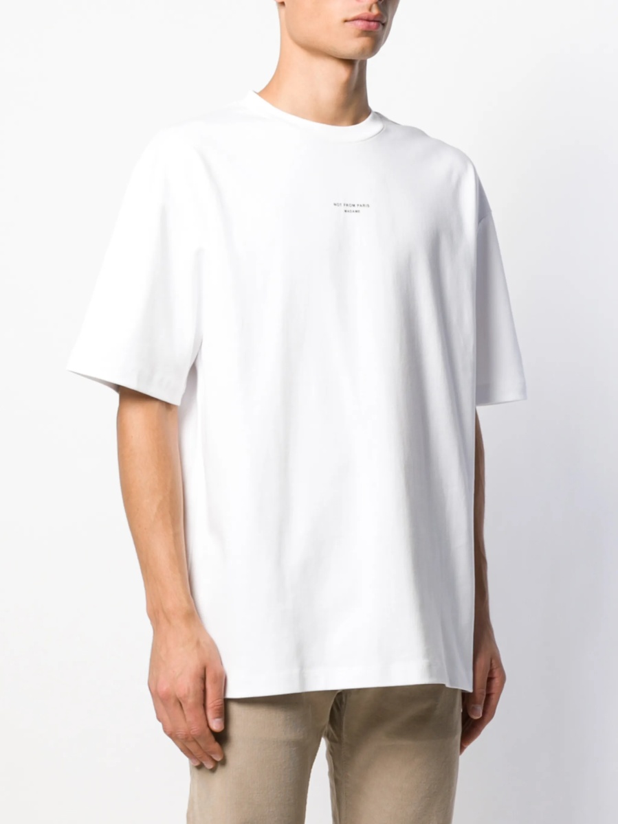 Tricou DRÔLE DE MONSIEUR alb - Img 3