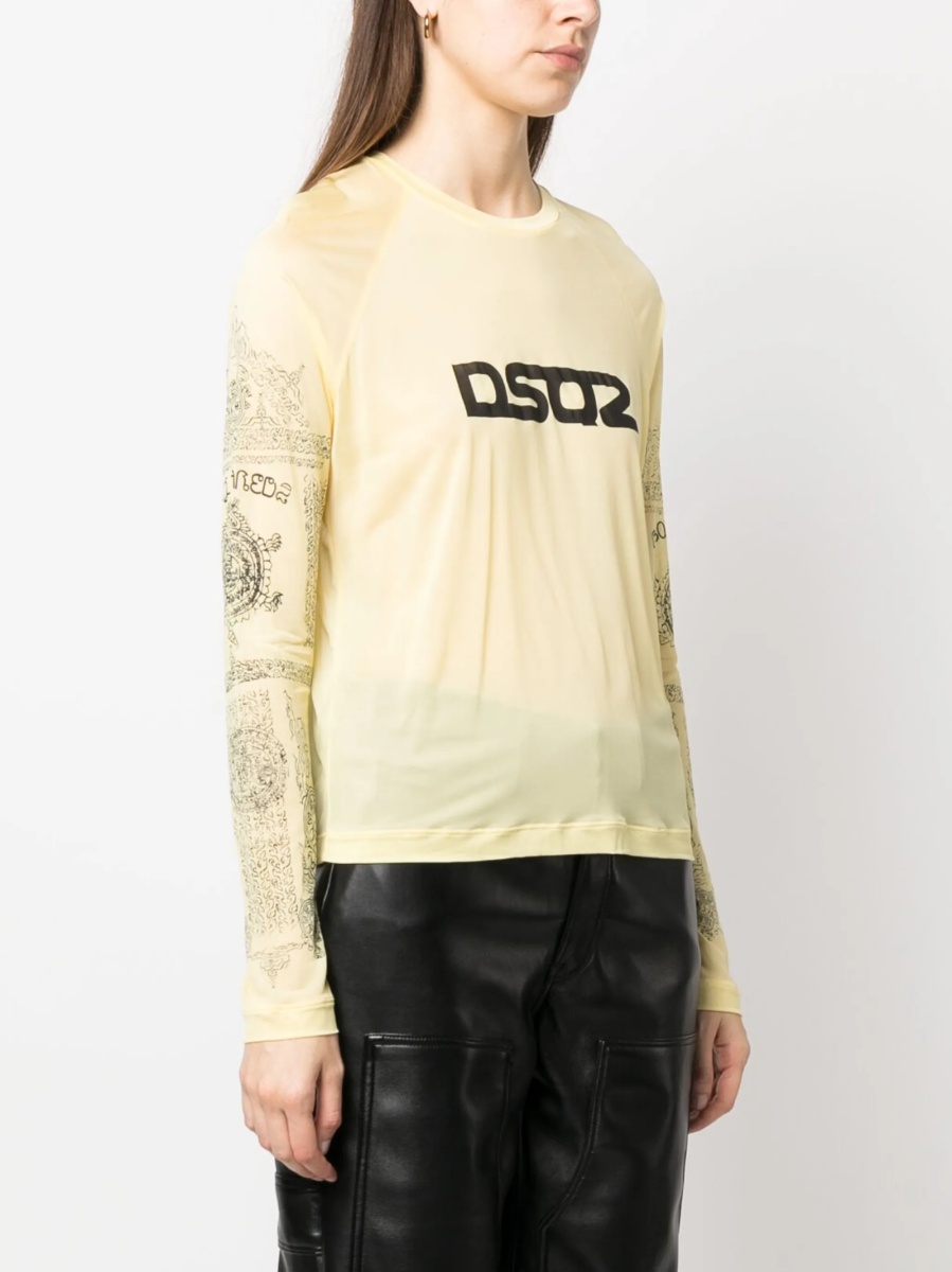 Tricou DSQUARED2 galben - Img 3