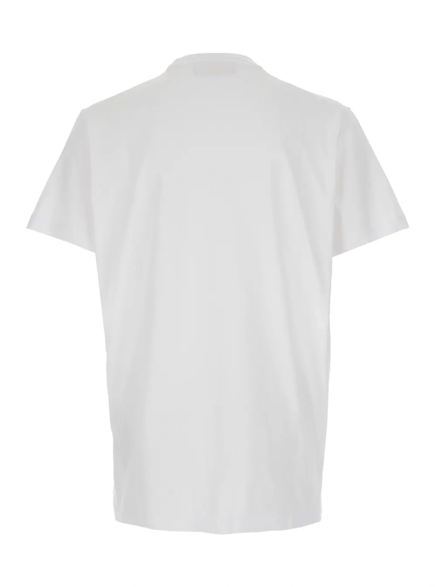 Tricou 'Ducati x D2' White T-Shirt with Logo on the Front in Cotton Man - Img 2