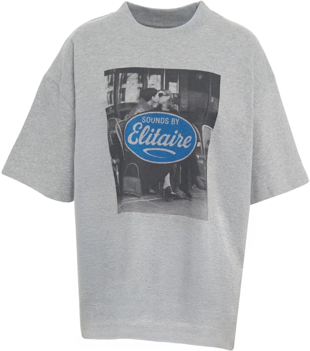 Tricou ELITE 55 gri 'Sounds' - Img 2