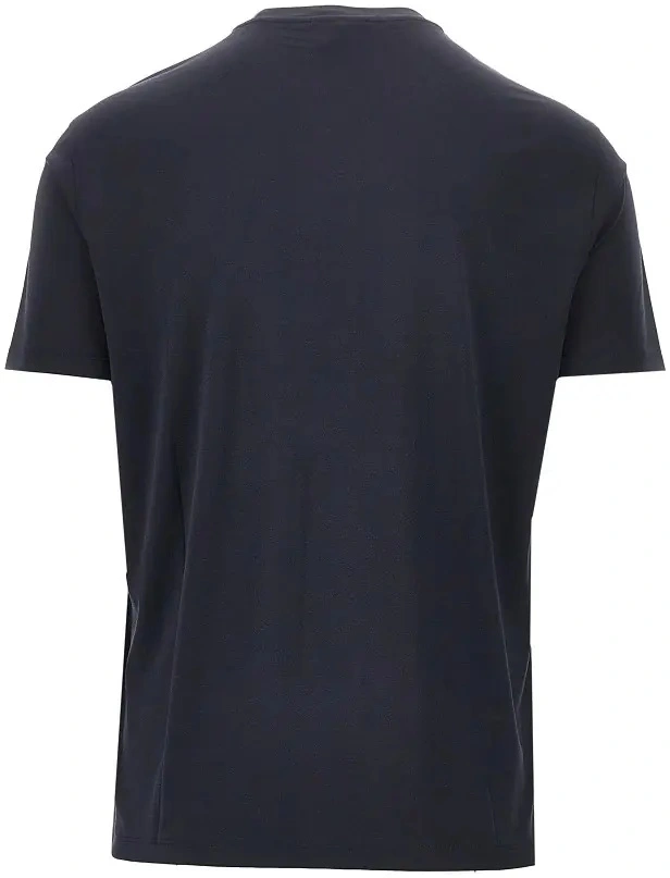 Tricou Emporio Armani albastru din modal - Img 3
