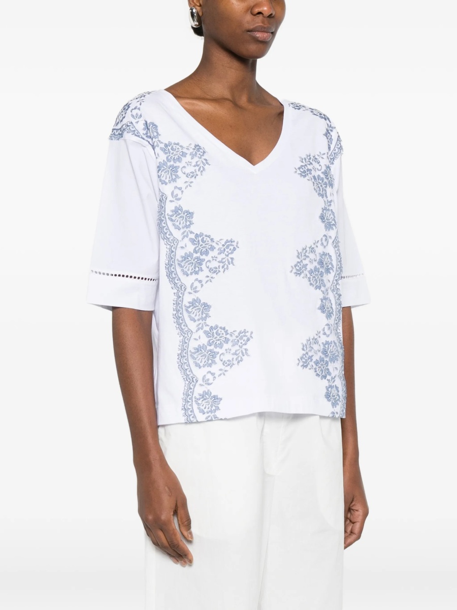 Tricou Ermanno Scervino alb - Img 3