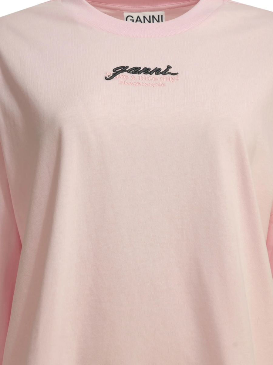 Tricou Ganni roz - Img 3