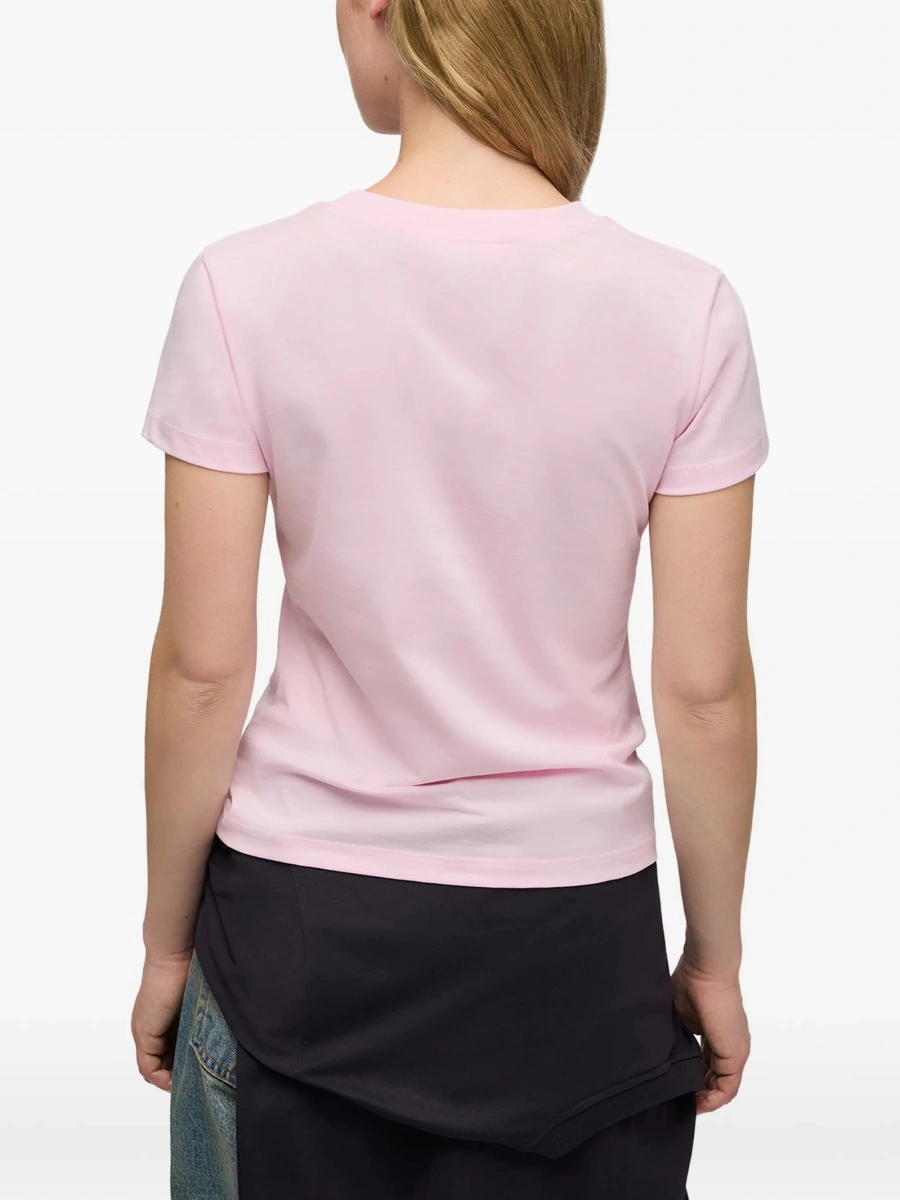 Tricou Ganni roz - Img 4