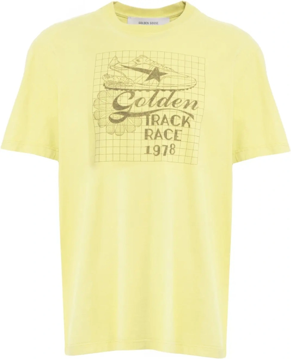 Tricou Golden Goose galben - Img 2