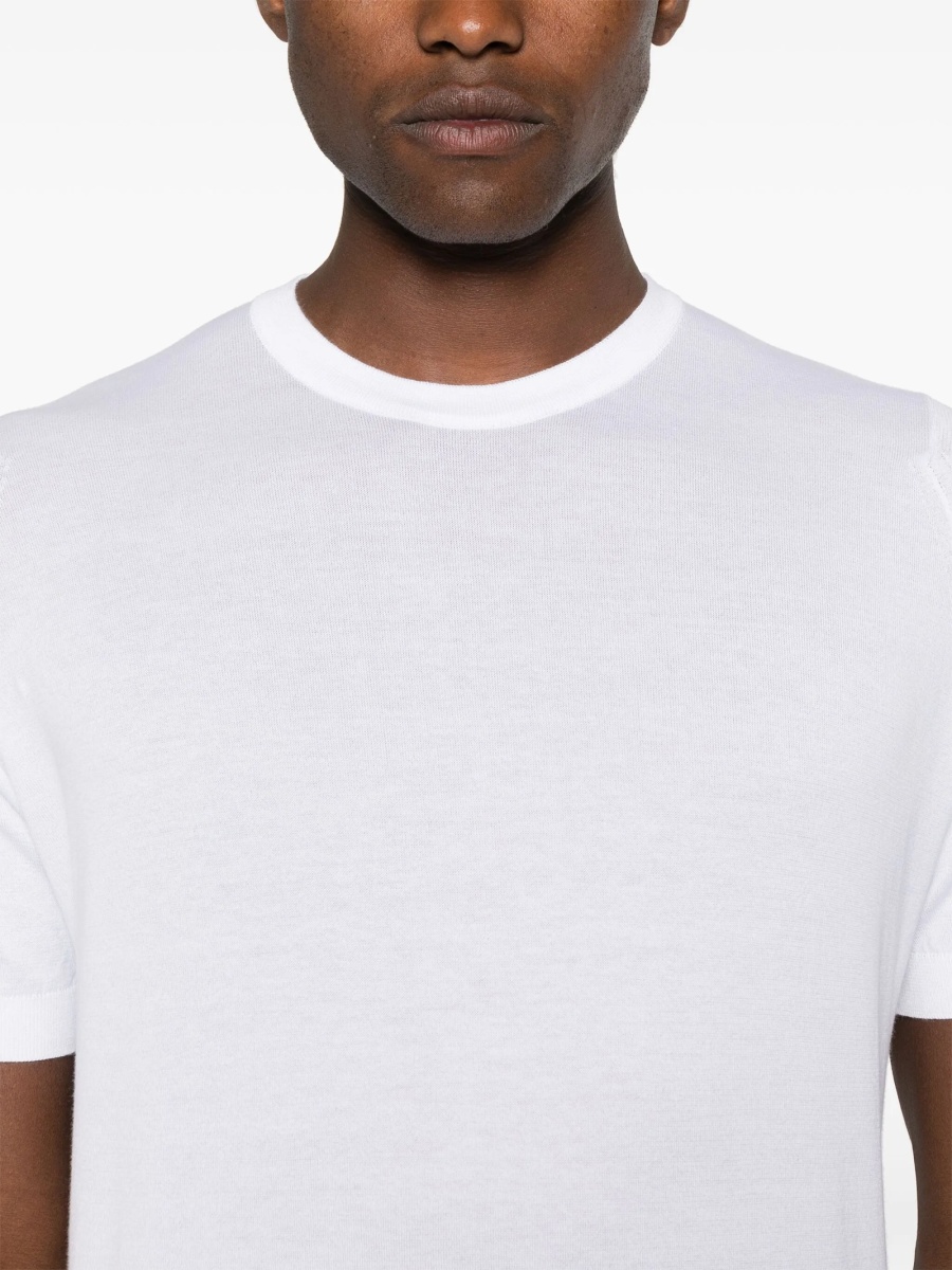Tricou John Smedley alb - Img 5
