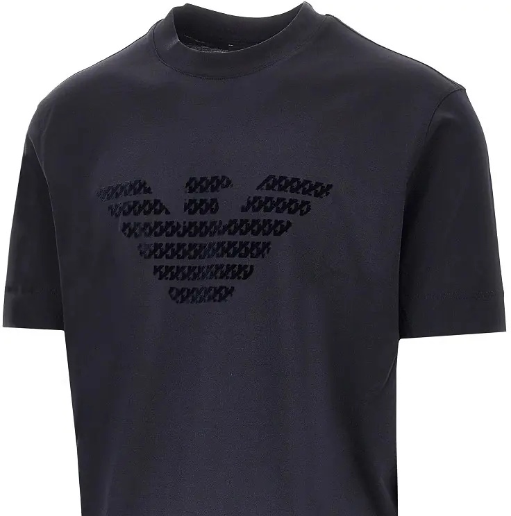 Tricou Lyocell and cotton blend T-shirt with logo - Img 2