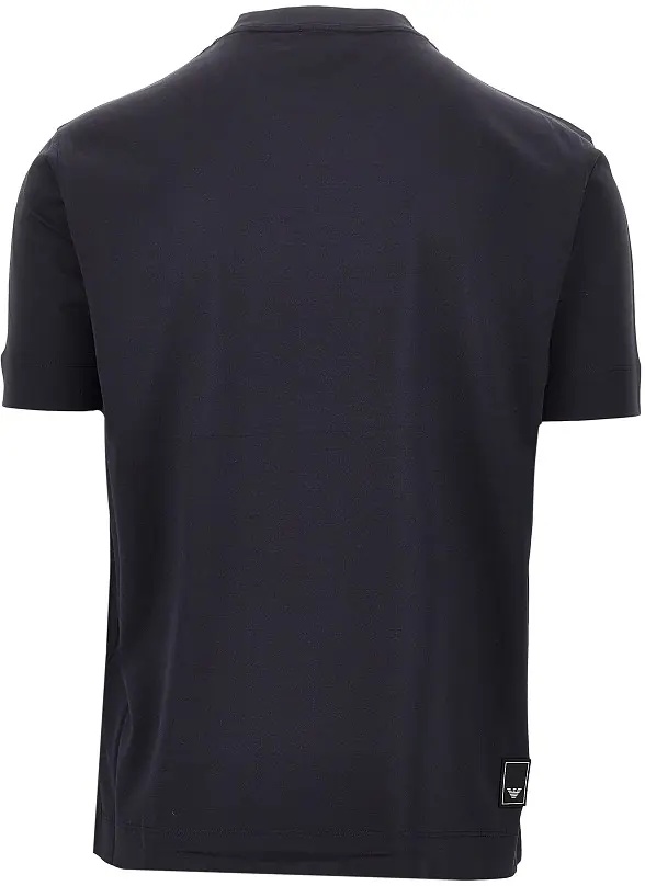 Tricou Lyocell and cotton blend T-shirt with logo - Img 3