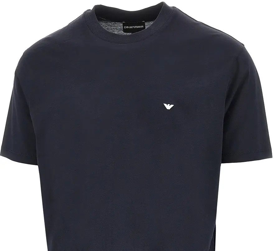 Tricou Lyocell and cotton blend T-shirt with logo - Img 2