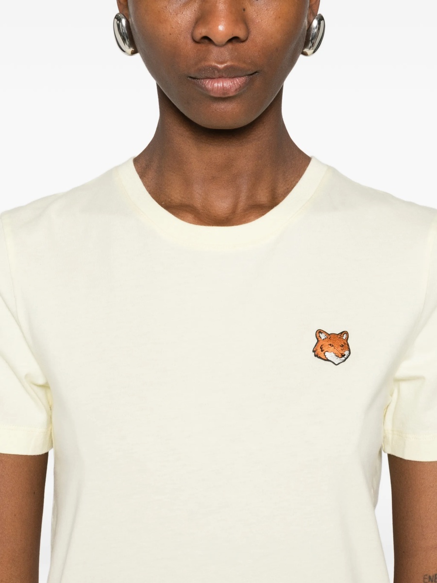 Tricou MAISON KITSUNÉ galben - Img 5