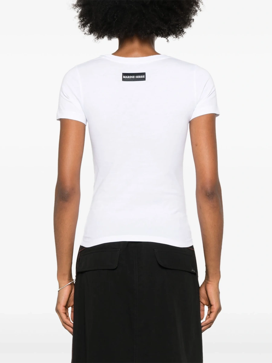 Tricou MARINE SERRE crescent moon alb - Img 4