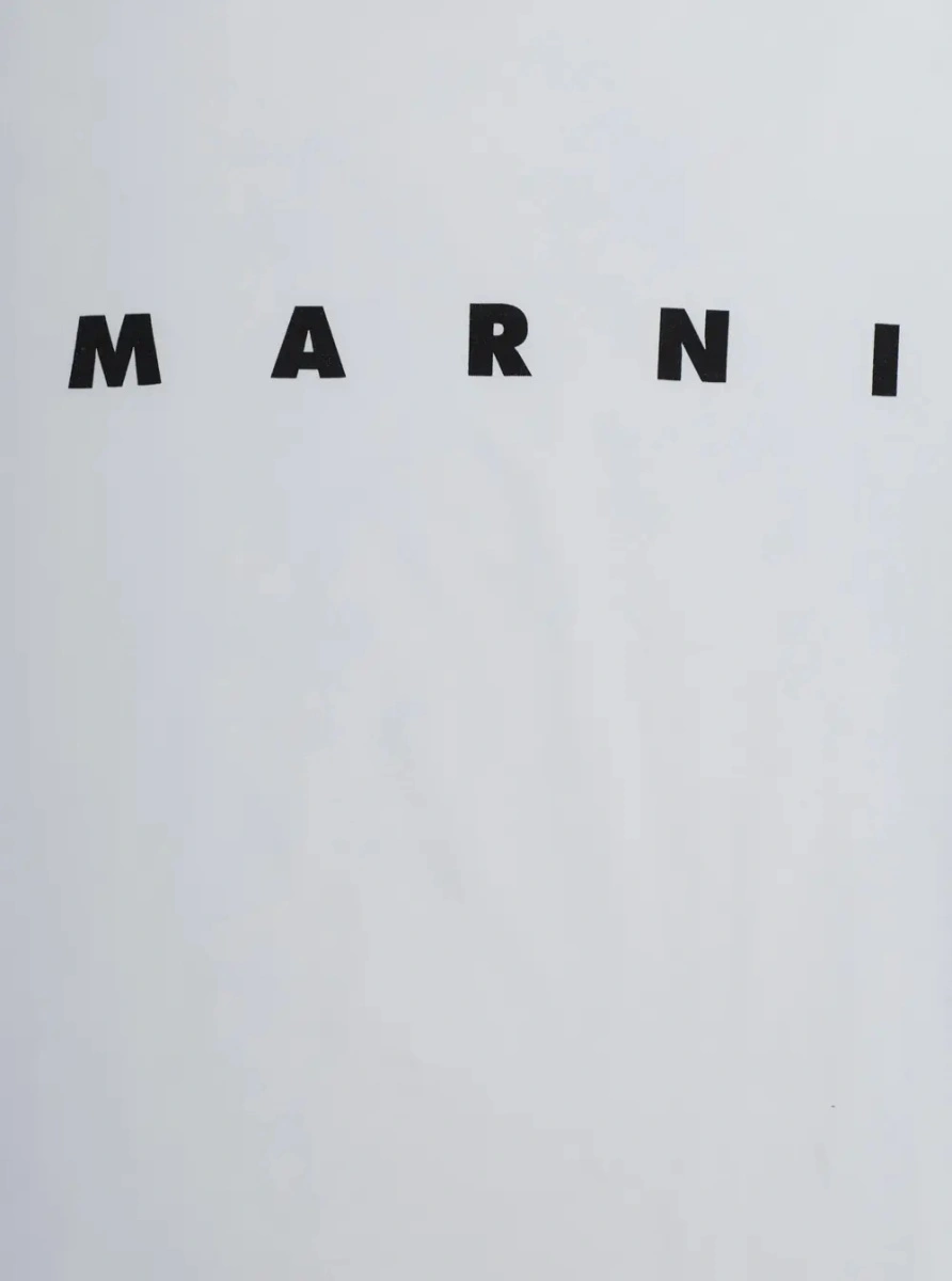 Tricou Marni alb din bumbac - Img 3