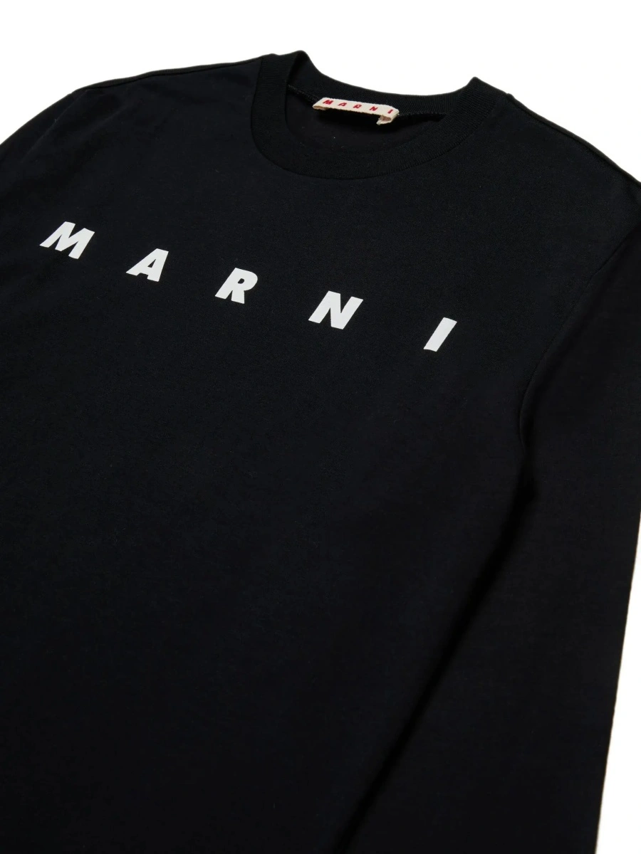 Tricou Marni negru din bumbac - Img 5
