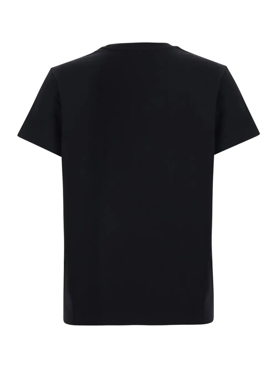 Tricou Moncler negru din bumbac - Img 2