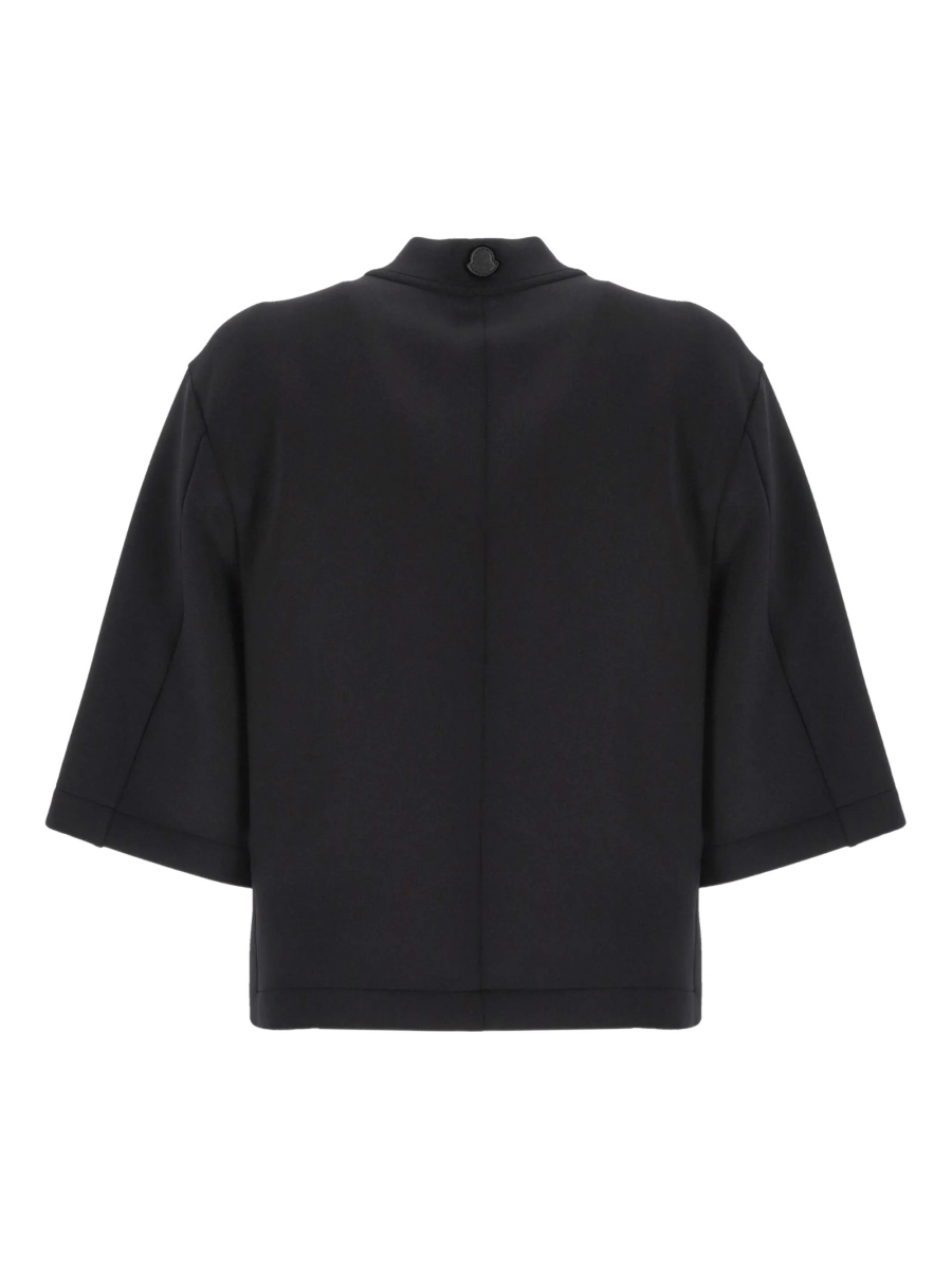 Tricou MONCLER X EDWARD ENNINFUL negru din polyester si lycra - Img 2