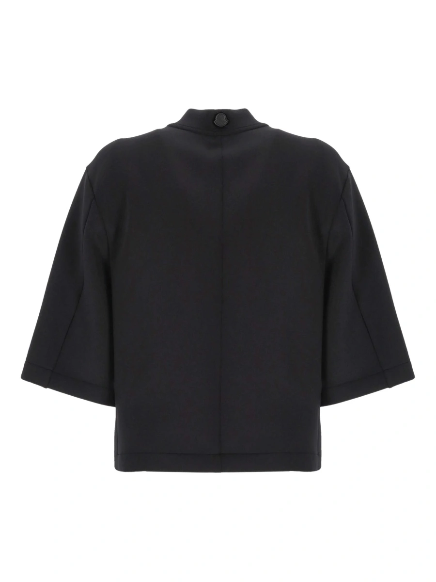 Tricou MONCLER X EDWARD ENNINFUL negru din polyester si lycra - Img 2