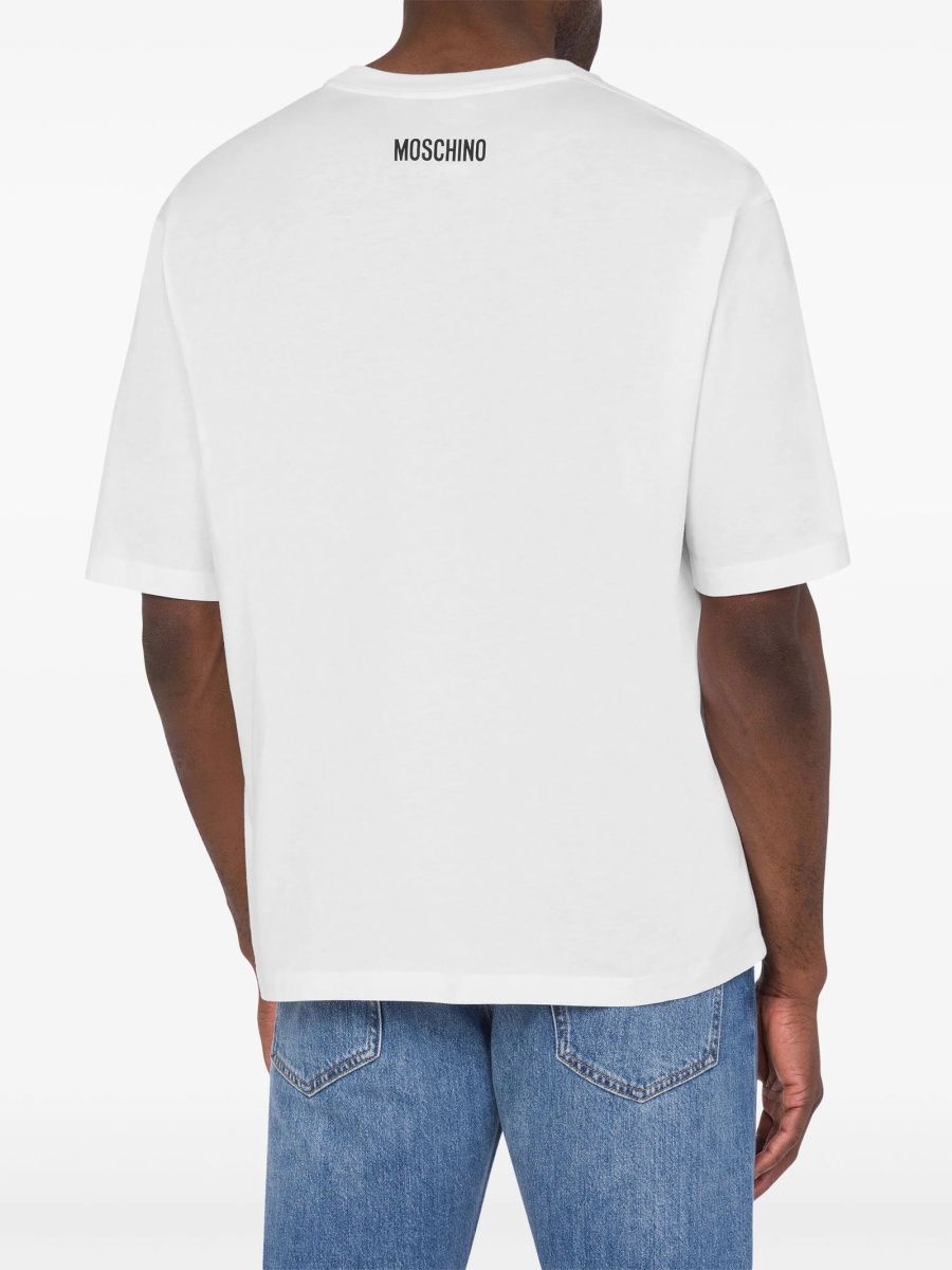 Tricou Moschino alb - Img 3