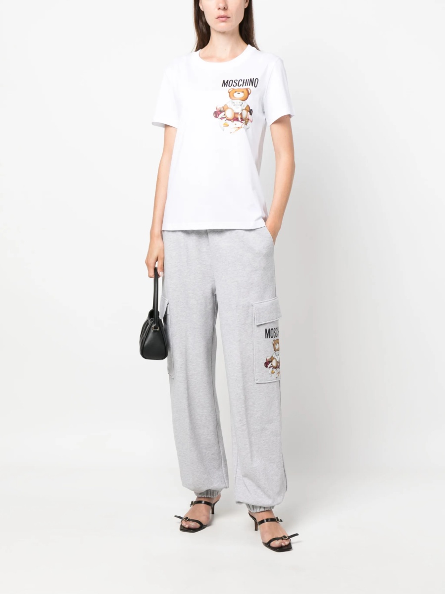 Tricou Moschino alb - Img 2