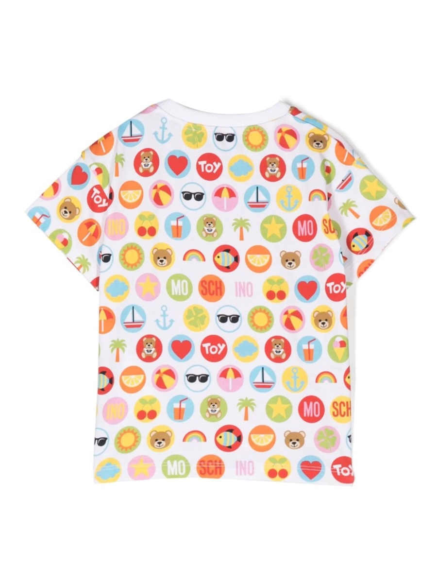 Tricou Moschino alb - Img 2