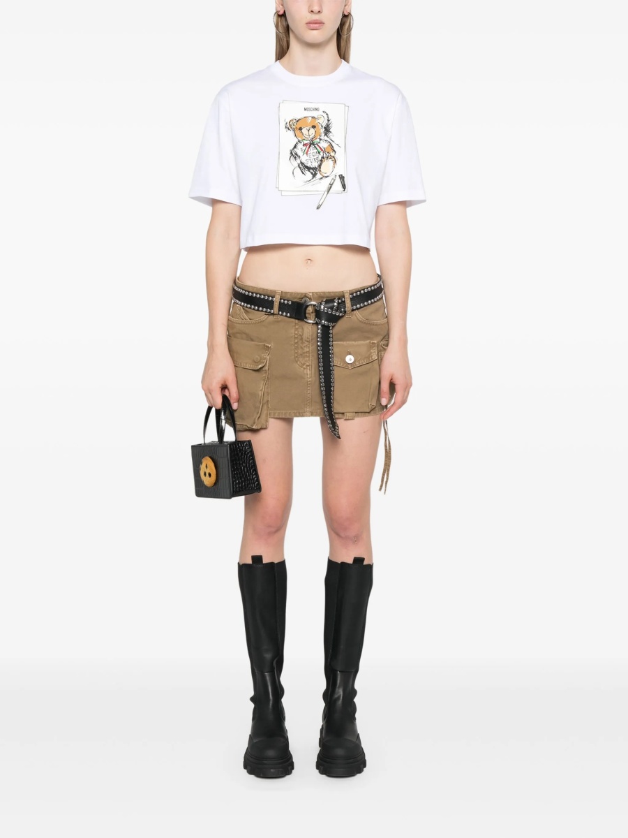 Tricou Moschino alb - Img 2