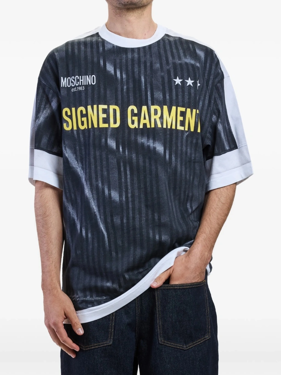 Tricou Moschino gri - Img 5
