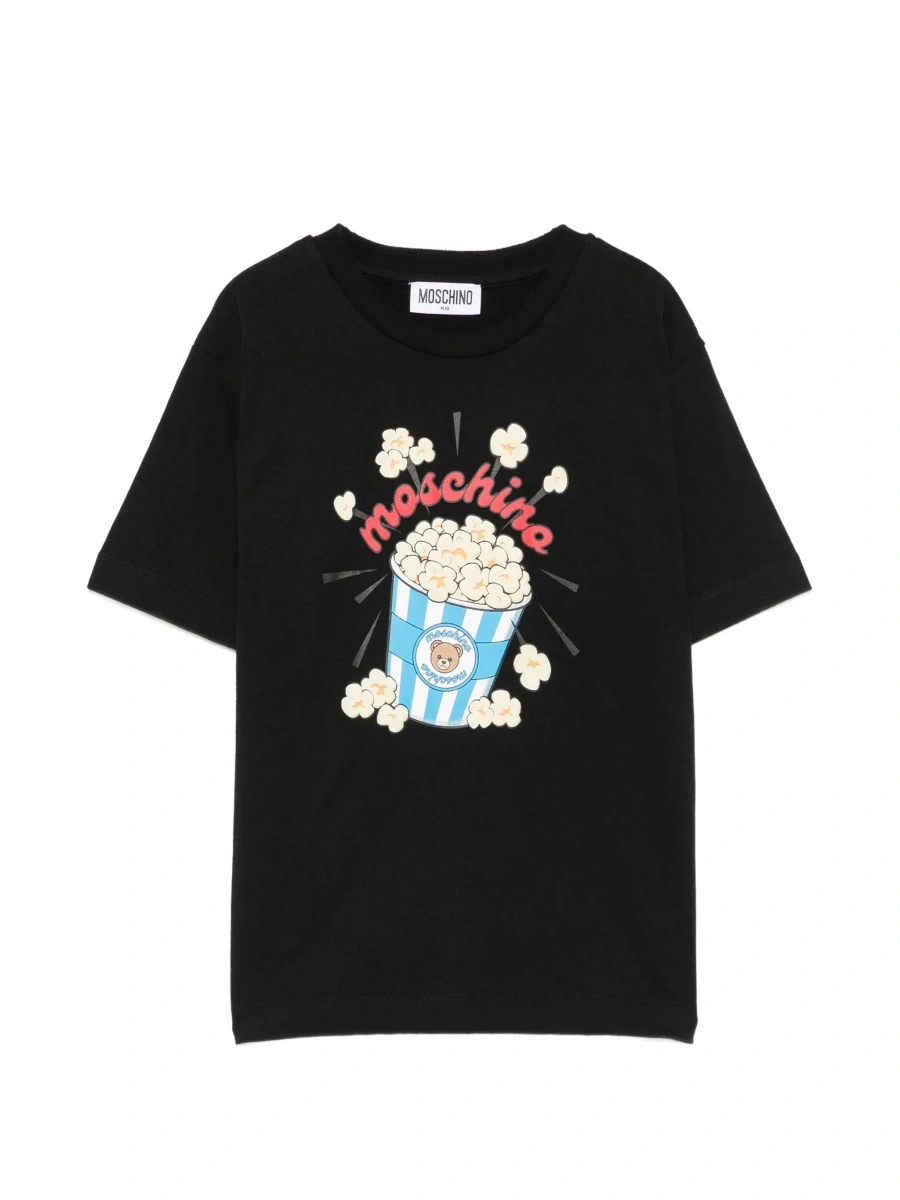 Tricou MoschinoS negru din bumbac - Img 6