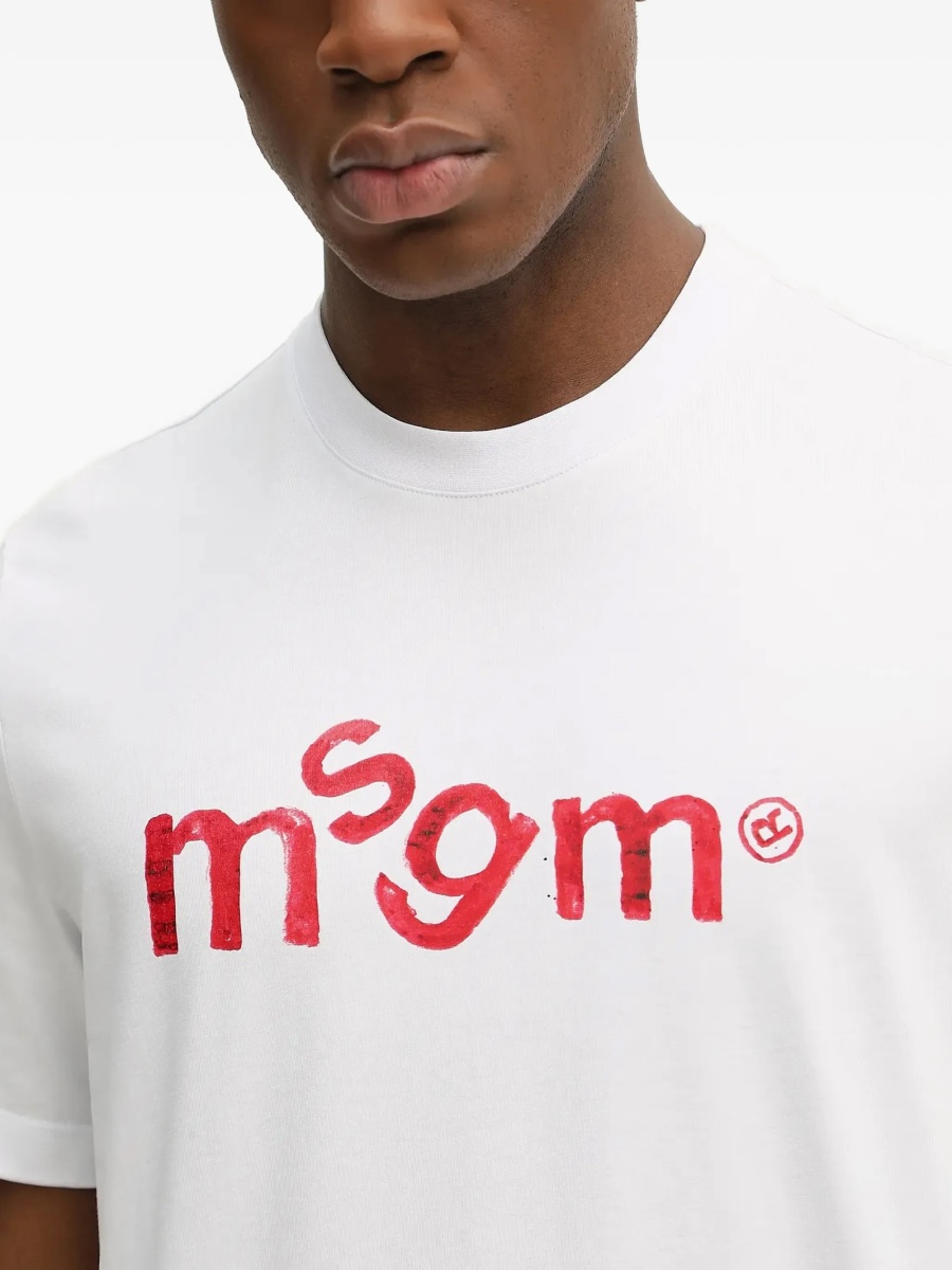 Tricou MSGM alb - Img 4