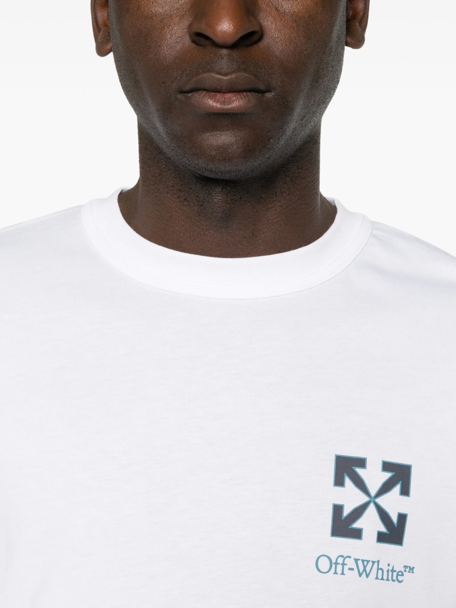 Tricou Off-White alb din bumbac - Img 5