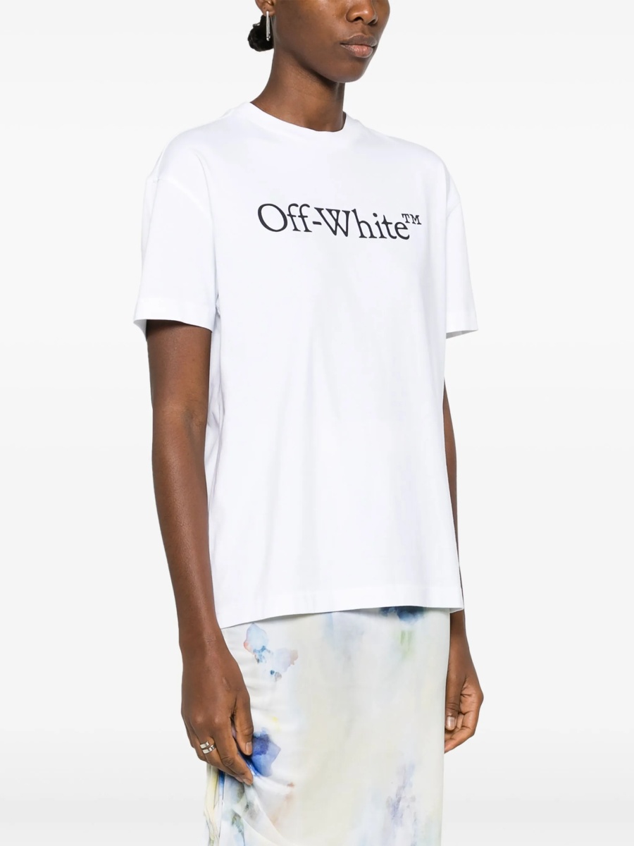 Tricou Off-White Bookish alb - Img 3