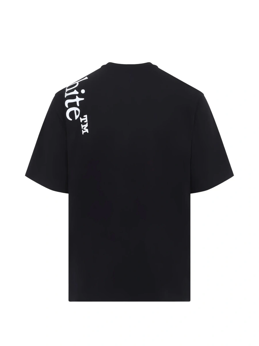 Tricou Off-White negru din bumbac - Img 4