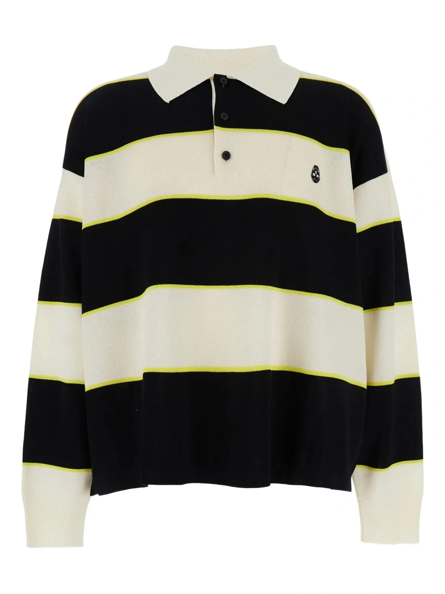 Tricou polo Alexander McQueen alb din bumbac - Img 6
