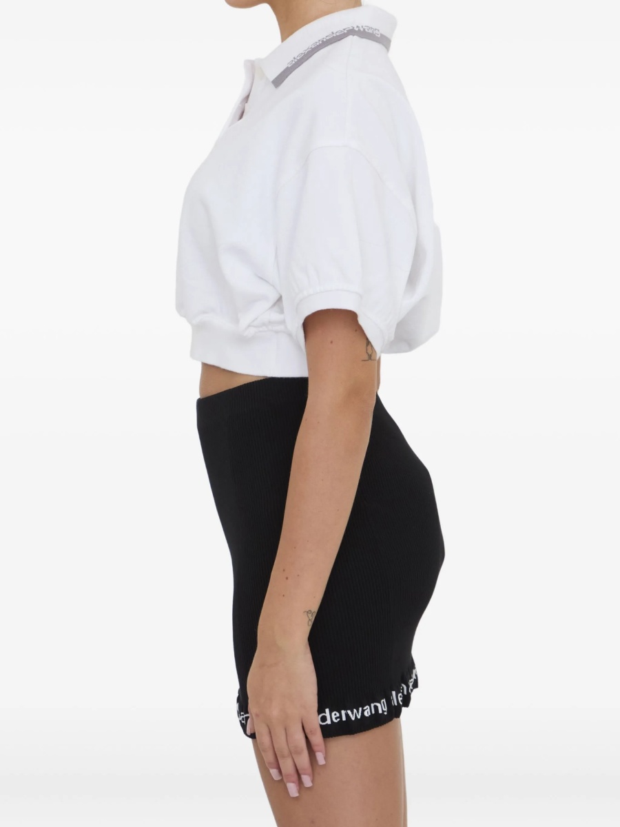 Tricou Polo Alexander Wang alb - Img 4
