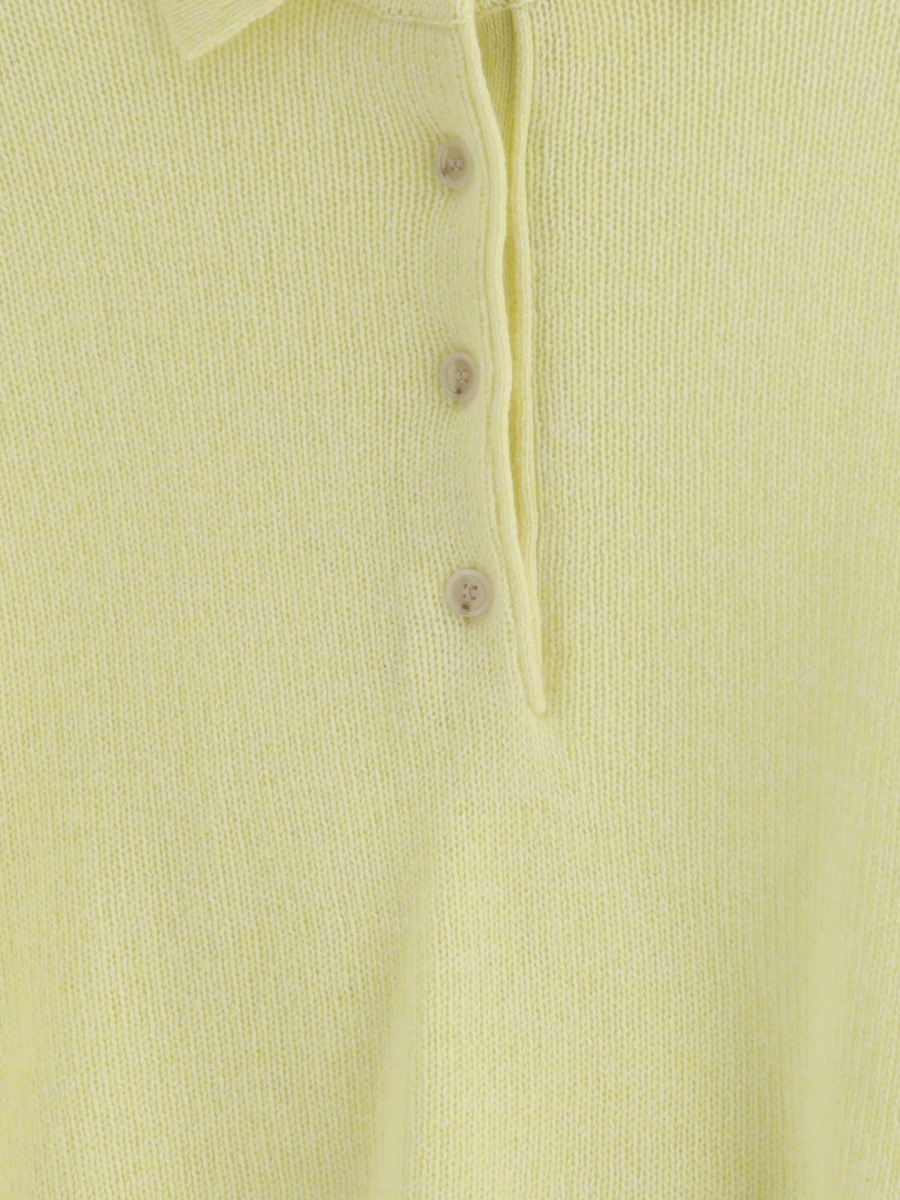 Tricou Polo Allude galben - Img 3