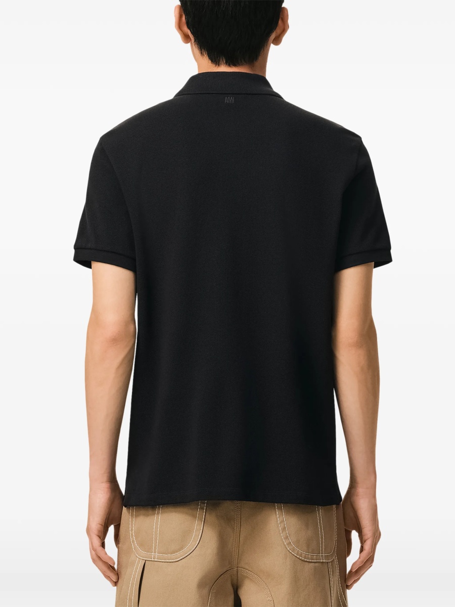 Tricou Polo AMI Paris ami de coeur negru - Img 4
