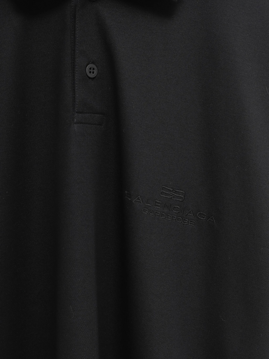Tricou Polo Balenciaga negru - Img 3