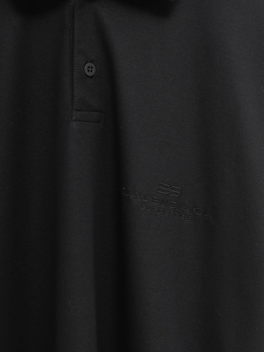 Tricou Polo Balenciaga negru - Img 3