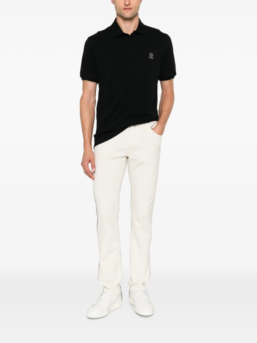 Tricou Polo Brunello Cucinelli negru - Img 2