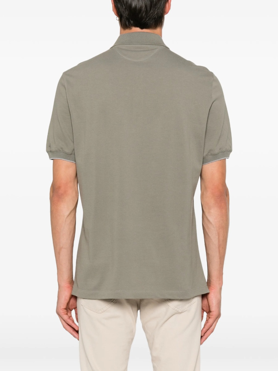Tricou Polo Brunello Cucinelli verde - Img 4
