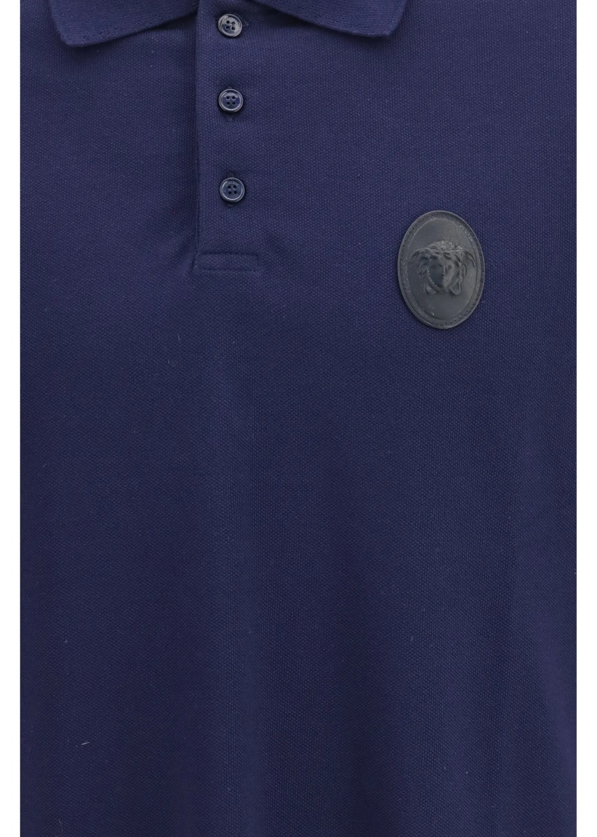 Tricou Polo Cotton piqué Polo with Medusa patch - Img 3