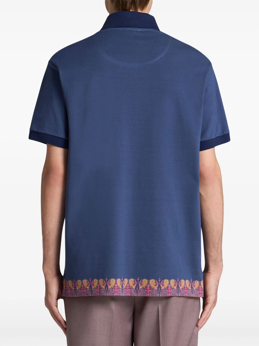 Tricou Polo ETRO albastru - Img 3